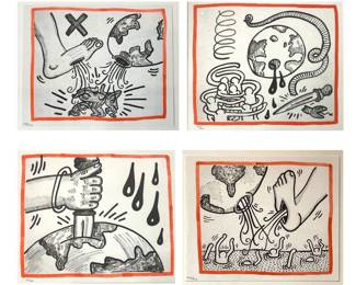 KEITH HARING, Four Works, "Against All Odds"
