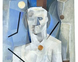 A BRIAN OVERLEY Abstract Acrylic on Canvas
