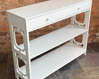 Ultra Modern White Console Table

