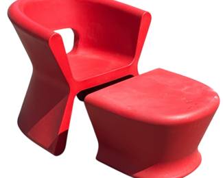 KARIM RASHID "Pal" Chair & Ottoman, VONDOM
