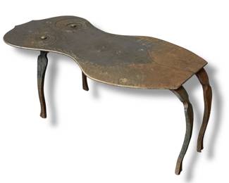 A Brutalist Nude Body Iron Work Table
