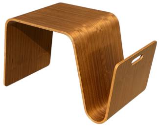 Mid Century Style Bentwood Magazine Side Table
