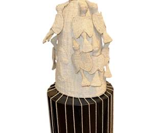 African Yoruba Beaded Bird Statue / Crown

