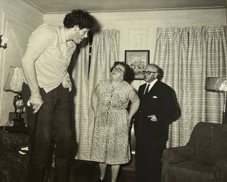A DIANE ARBUS Sheet Fed Photogravure of a Giant
