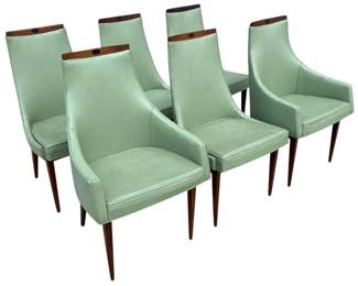Mid Century KIPP STEWART Dining Chairs, Set of 6
