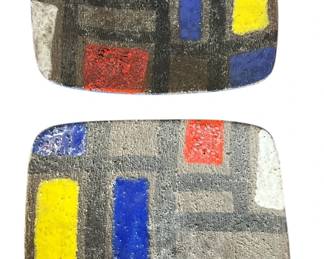 Two Mid Century RAYMOR Italy Trays
