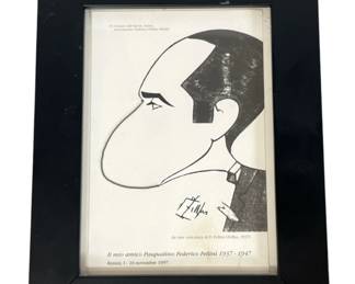 A FEDERICO FELLINI Exhibition Print, Il Museo del Louvre
