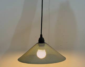 Mid Century Space Age Perforated Metal Accent Lamp
