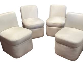 Petit Post Modern Lounge Chairs, Set of Four
