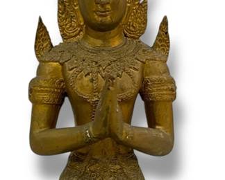 Asian Gilt Bronze Teppanom Thai Sacred Angel
