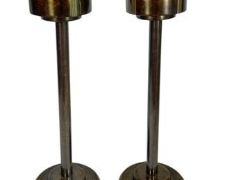A Pair of Art Deco Style Bronze Drink Tables
