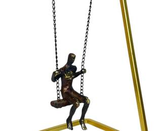 Mid Century Brutalist Swingset Sculpture

