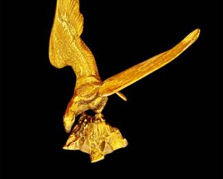 Large brass eagle