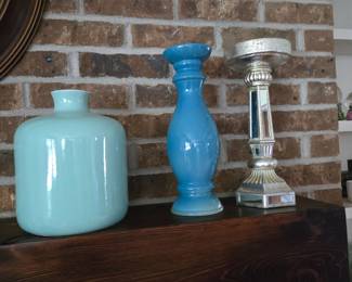 Pottery & candleholders