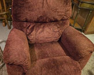 Reddish recliner