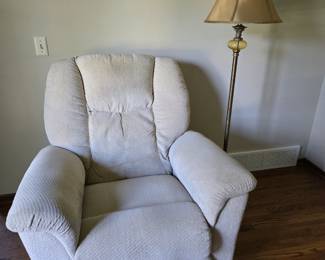 Off white recliner