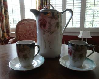 Handprinted German Chocolate Pot