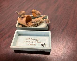 Hallmark Marjolein Bastin "Nature's Sketchbook" Bird Trinket Box