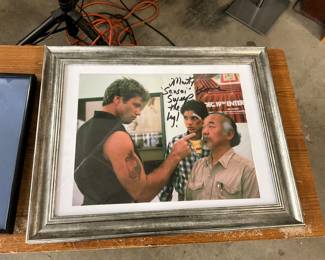 Framed Signed Karate Kid Photo
