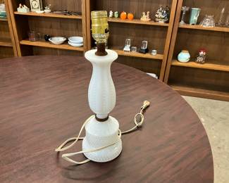 Milk Glass Table Lamp