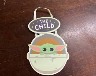 Star Wars The Mandalorian The Child Baby Yoda Grogu Wooden Sign