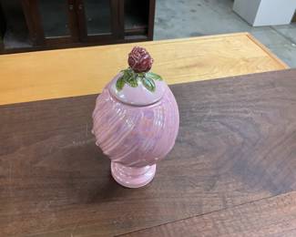 Egg Shaped Covered Dish/Trinket Box