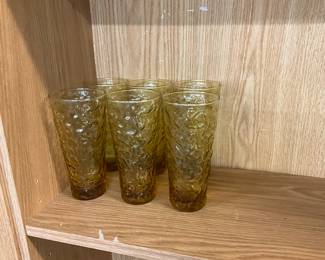 Anchor Hocking Milano Honey Gold Tumblers