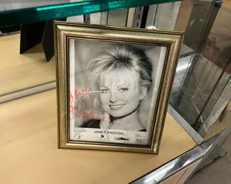 Framed Signed Photo Janet Paschal