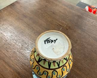 Hand Painted Italian Bud Vase