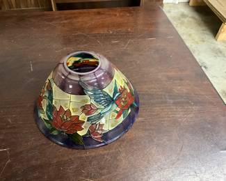 Stained Glass Hummingbird Lamp Shade