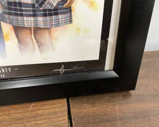 Framed Halloween Poster Signed
