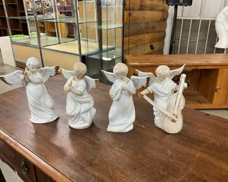 8" Porcelain Angel Figurines