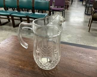 Cristal D'Arques - Durand Longchamp Crystal Glass Pitcher