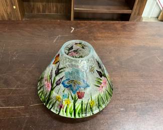 Glass Hummingbird/Butterfly Lamp Shade