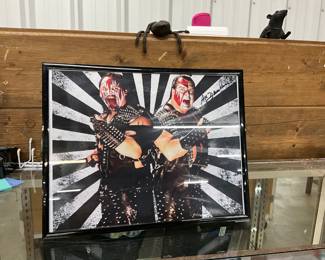 Framed Signed WWE Wrestlers Demolition Ax & Smash