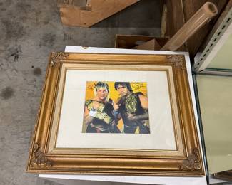 Framed WWE Rock & Roll Express Pic Signed by Rick Morton & Robert Gibson