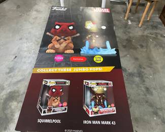 Jumbo Flocked & Glow in the Dark Poster Funko Pop! Marvel