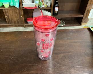 Hello Kitty Dbl Wall Travel Mug/Lid