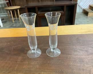 Avon Lead Crystal Hummingbird Bud Vase