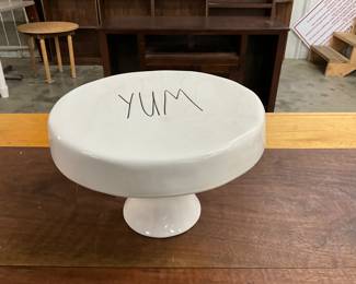 Rae Dunn "YUM" Pedestal Cake Stand