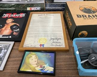 State of Tennesse House of Representatives Signed Item - Disney Sleeping Beauty Memorabilia