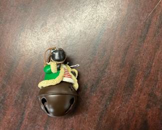Dinosaur Bell Christmas Ornament
