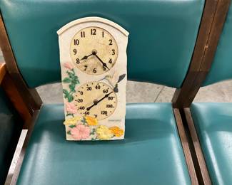 Wall Clock/Thermometer Combo