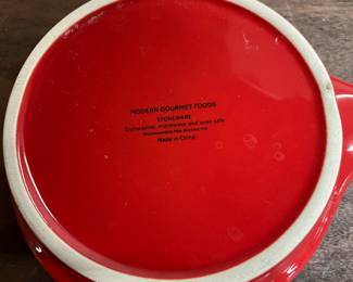Modern Gourmet Foods Red Stoneware Mini Baking Dishes