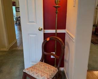 Cherry, Oak , and Multi wood color Antique corner Chairs
