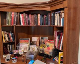 Vintage office desk with Bookshelves