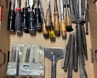 Wood chisels, and points