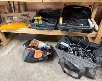 Hand power tools drill saw sander