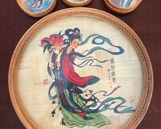 Tray and coasters from Japan