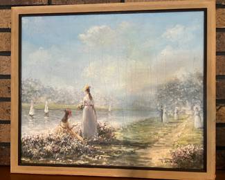 And Painted picture with signature